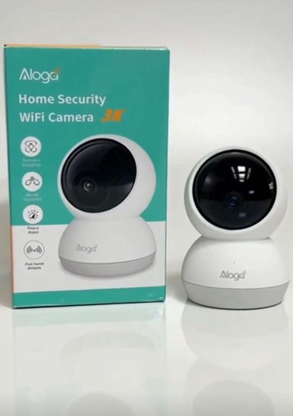 Alaga 3K WLAN IP Camera Indoor Surveillance Camera with AI Motion Detection, 5G